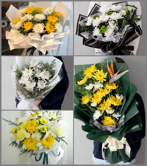 广东汕头市澄海区东里镇河美村白事花束代送